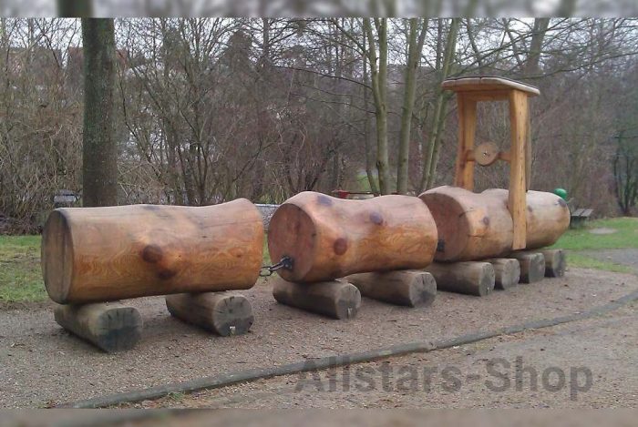 Allstars Spielplatzeisenbahn aus Holz