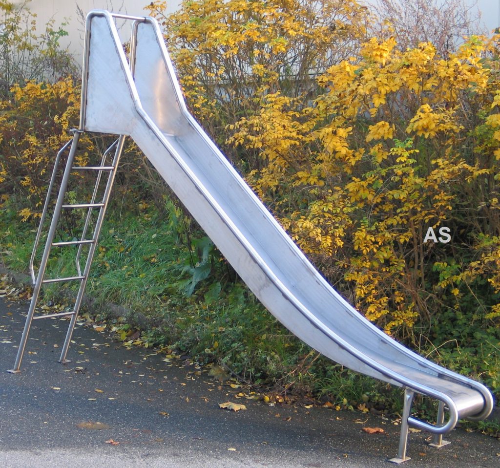 Beckmann Rutsche Metallrutsche Leiterrutsche Edelstahl 3,75 m