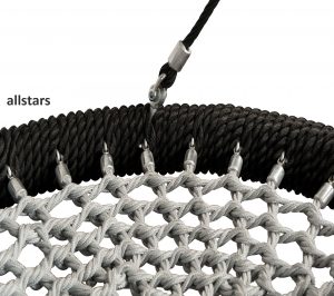 Ullmann Nestschaukel Mini Schaukelset Spatzennest feinmaschig