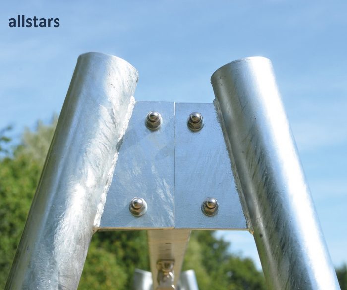 Ullmann Schaukelgestell 4 m Schaukelgerüst verzinkt mit Tampenschaukel