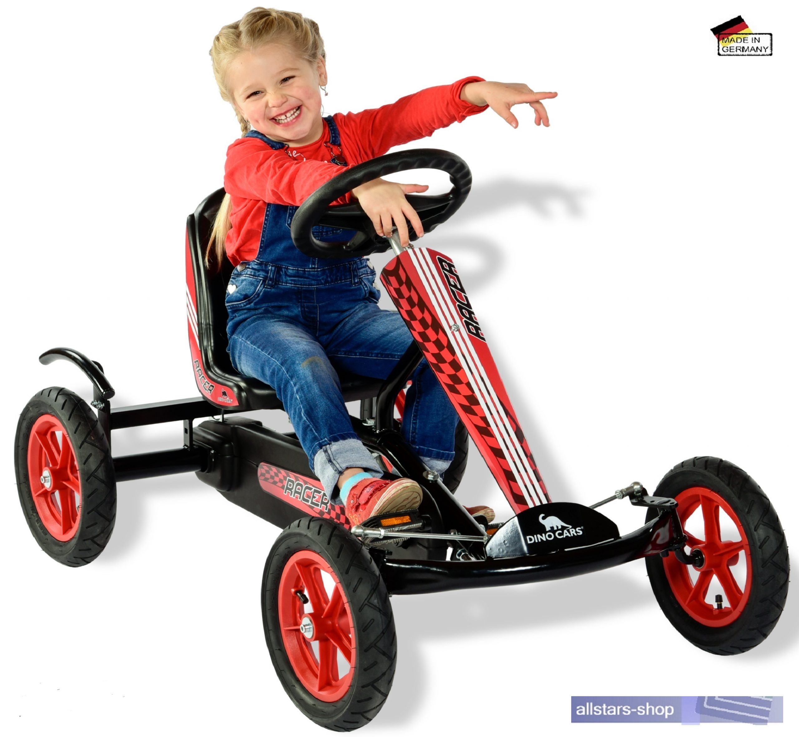 Dino Cars Speedy BF1 Racer Gokart Kettenfahrzeug Kinderfahrzeug