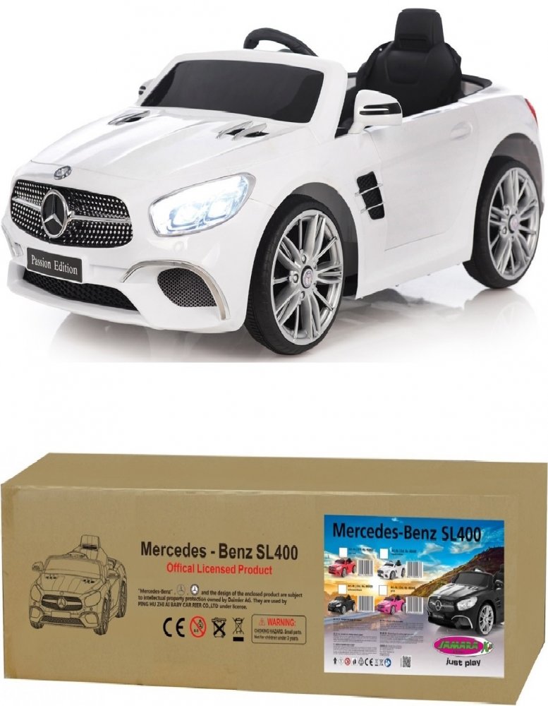 Jamara Kinderauto Elektroauto Mercedes Sl 400 Ride On Car Mit E Motor Selbstfahrer Auto Weiss Allstars Shop