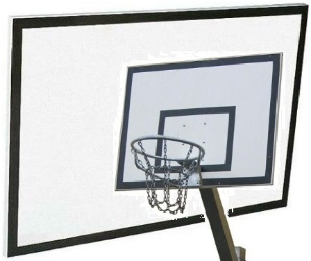 Basketballanlage - | Spiel- m 1,8 rechteckigem 3,20 x Basketballkorb Sportgeräte und Kommunen 1,0 Kindergarten Ständer m und Edelstahl Allstars-Shop verstellbar, mit Zielbrett mit Netz für