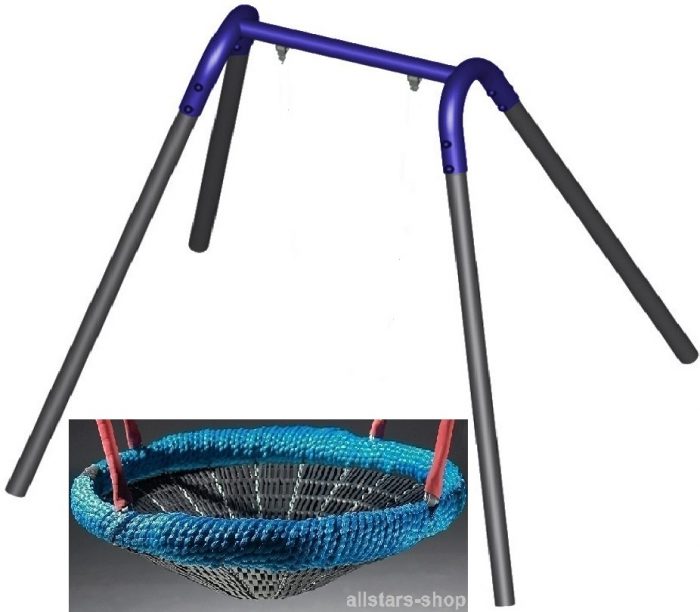 Beckmann Schaukelgestell Stahl Einzelschaukel vz mit 1