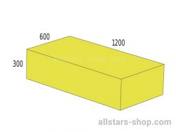 Baenfer Bausteinsatz Quader 1200x600x300 gelb