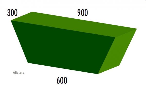 Bänfer Softbaustein Trapezelement grün